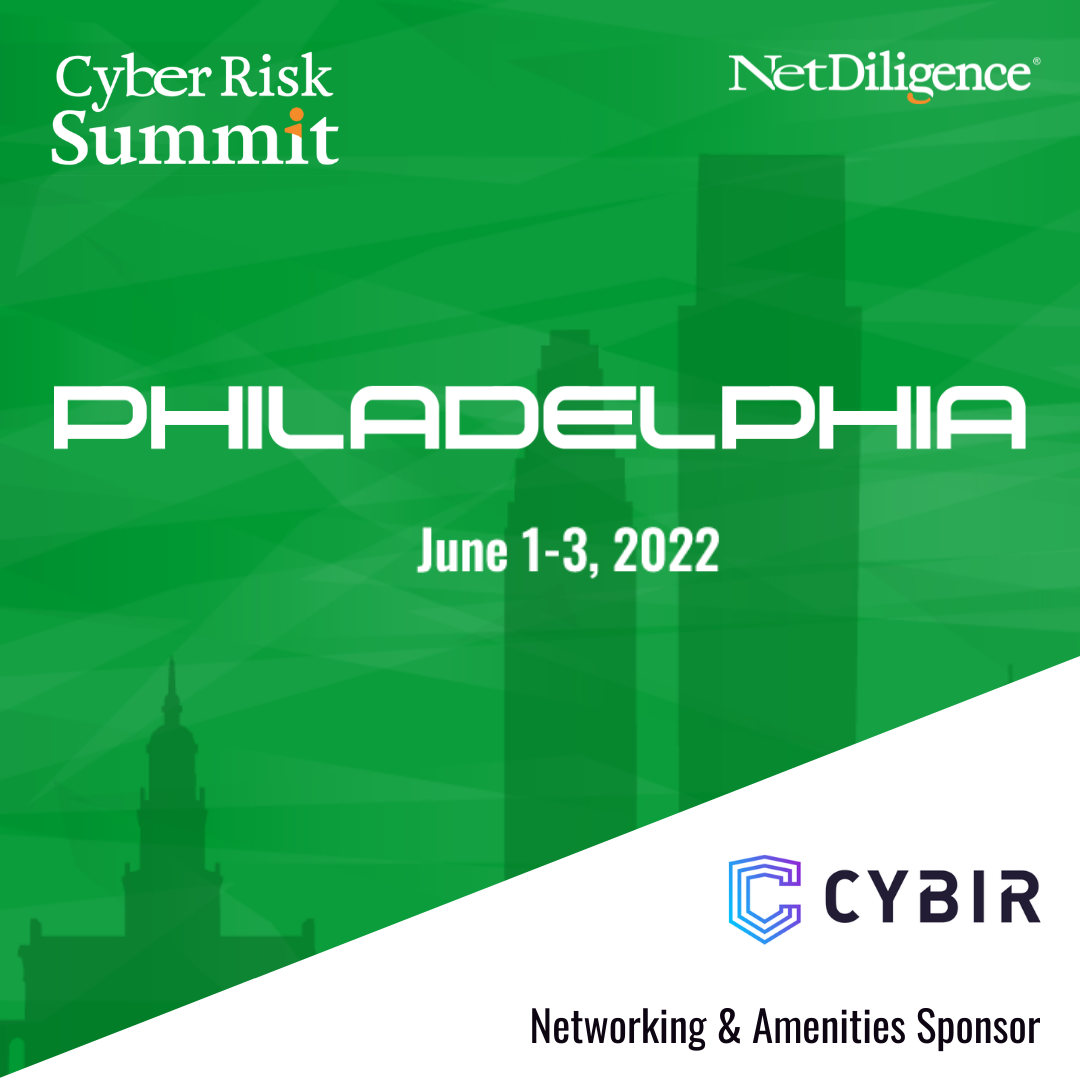 CYBIR Among Networking and Amenities Sponsors for 2022 NetDiligence